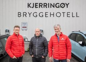 Erling Aalvik, Nikolas Furu og Roy Navjord for Bodø Energi og Kjerringøy Bryggehotell