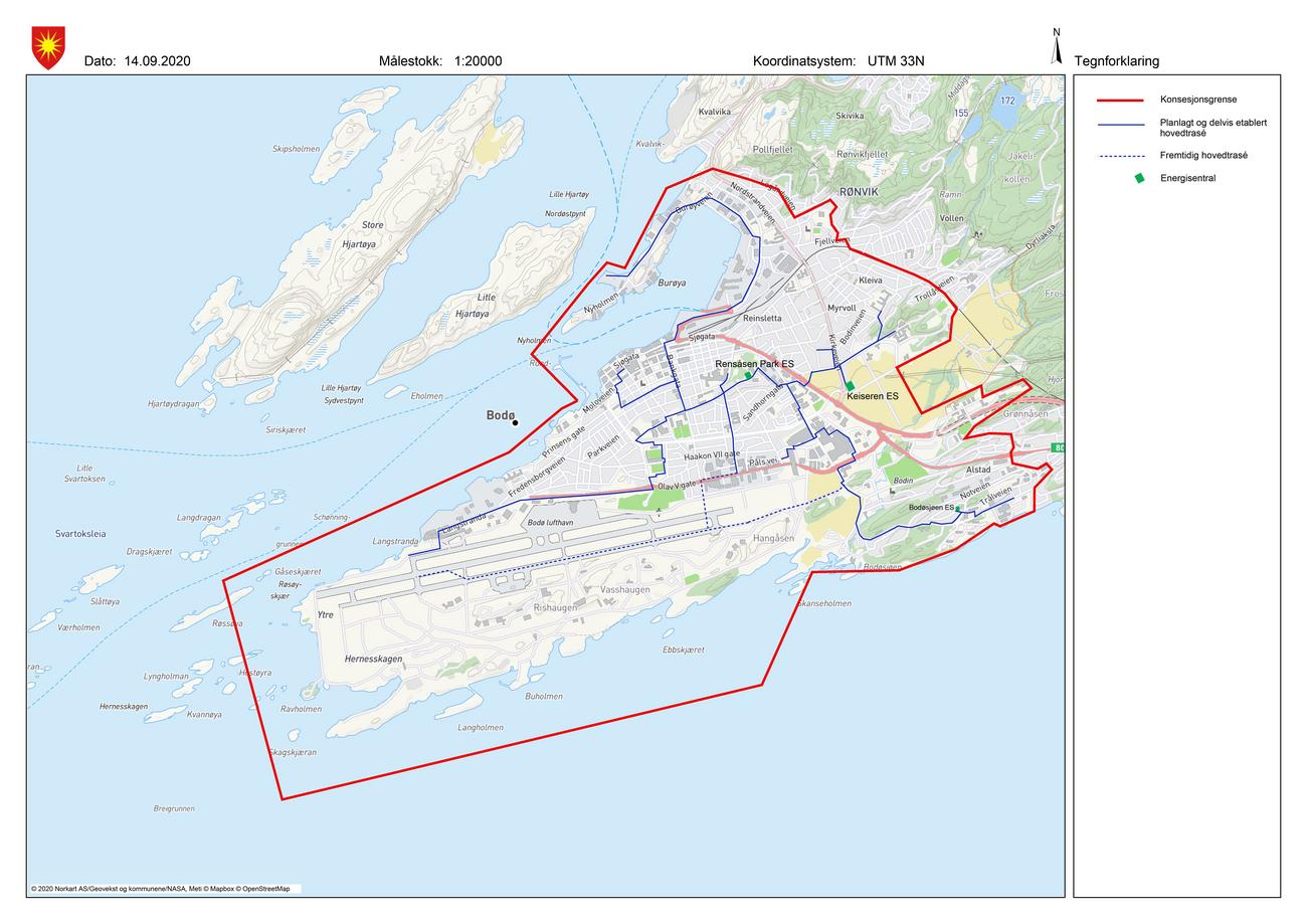 Bodø Energi Varme fjernvarmekonsesjon