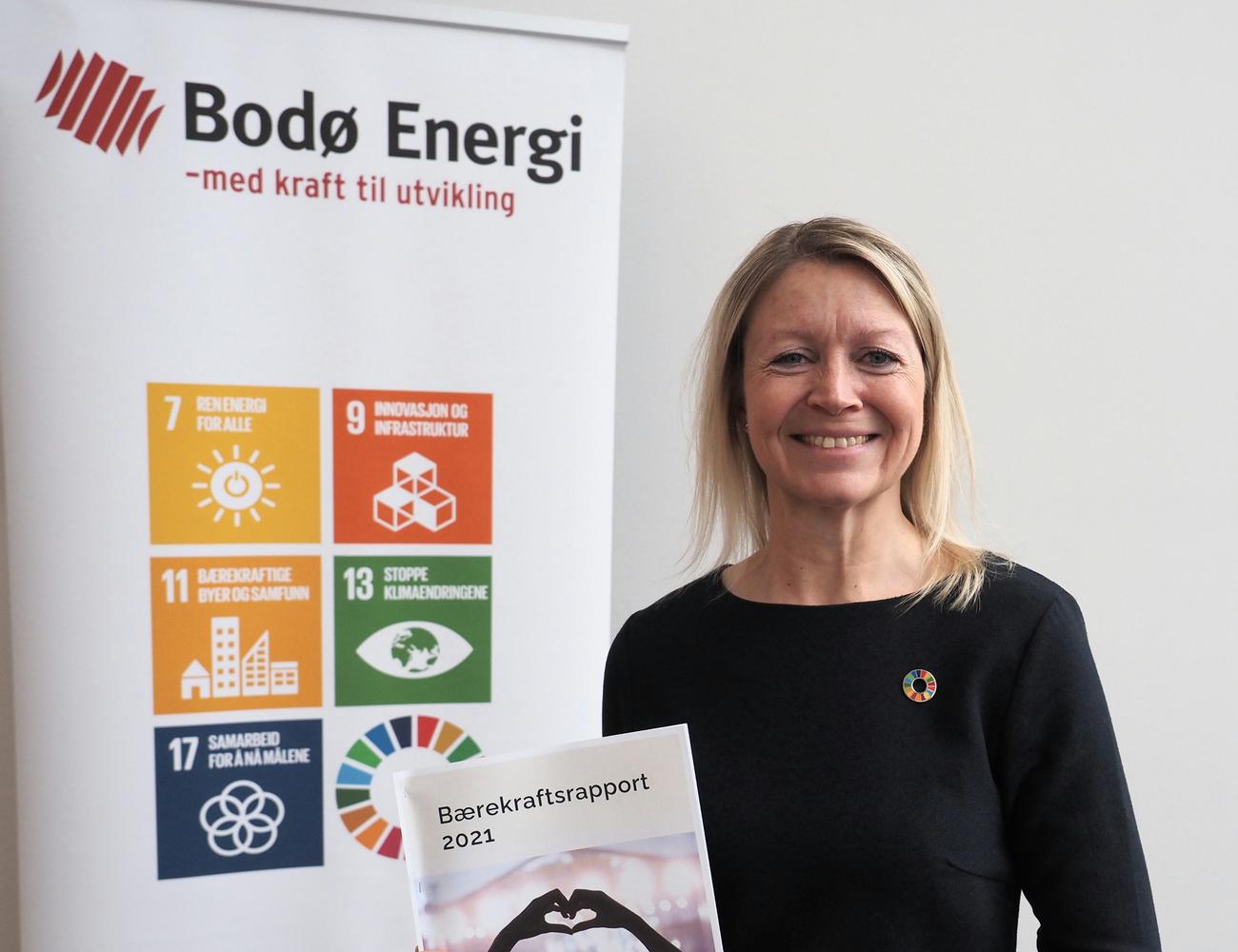 Mariann Meby holder fram Bærekraftsrapporten